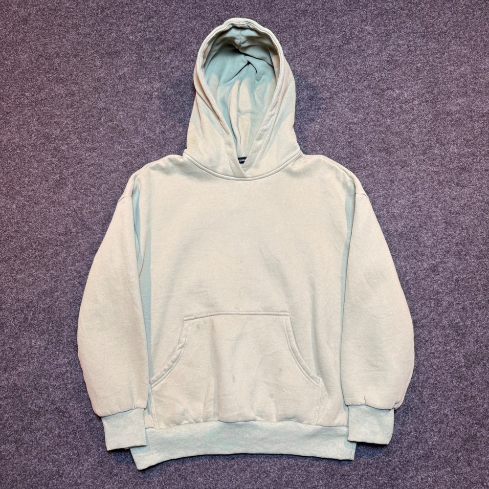 Automet Oversized Sage Green Fleece Hoodie Sweatshirt Small